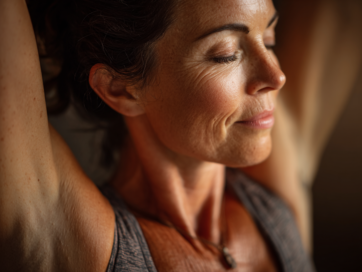 Здорові люди різного віку займаються вправами для суглобів